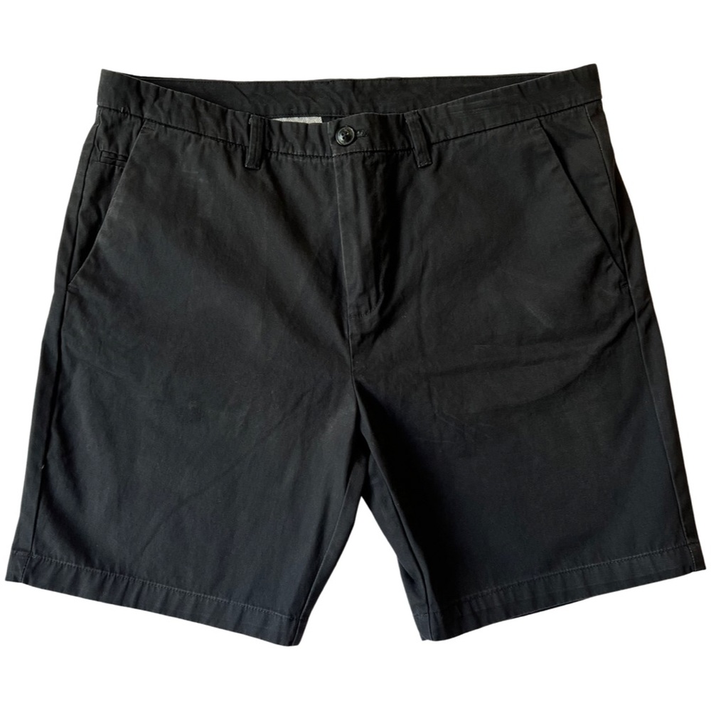 Calvin Klein black shorts, Classic flat front style